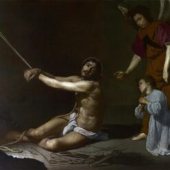 Velazquez Baroque Religious Painting – Christ After the Flagellation Contemplated by the Christian Soul (1626-1628)