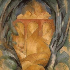 Georges Braque "Viaduct at Estaque" – Cubist Landscape Oil Painting Reproduction