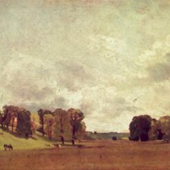 Custom Oil Painting of View at Epsom by John Constable (1809) – Romantic Landscape Art for Home or Office
