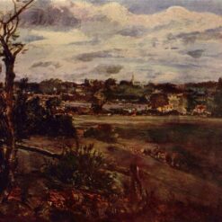 Custom John Constable Sky Study – Highgate Hampstead Heath Oil Painting in Any Size