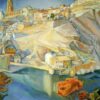 Cubist Toledo Landscape - Rivera 1912 City View Reproduction for Modern Art Collectors