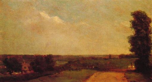 Romantic Landscape by John Constable: View towards Dedham (1808) – Custom Oil Painting Reproduction