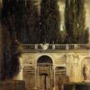 Villa Medici in Rome by Diego Velázquez – 1630 Baroque Cityscape Oil Painting Replica on Canvas
