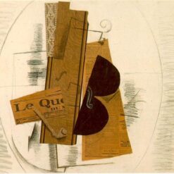 Violin and Pipe, 'Le Quotidien' by Georges Braque – 1913 Synthetic Cubist Still Life