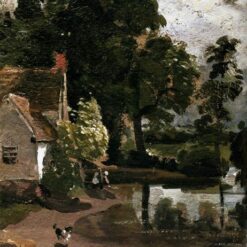 Custom Oil Painting: Willy Lot's House by John Constable (1810) – Romantic Landscape on Canvas