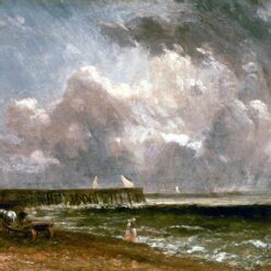 Buy John Constable's Yarmouth Pier – 1822 Oil Painting on Canvas for Coastal and Romantic Décor