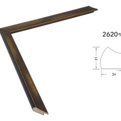 Brown Solid Wood Picture Frame – 2.4cm Wide | Classic Frame for Canvas and Wall Art