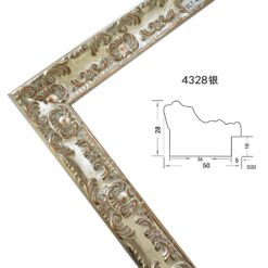 Silver Solid Wood Picture Frame – 5cm Wide | Elegant Frame for Canvas and Wall Art