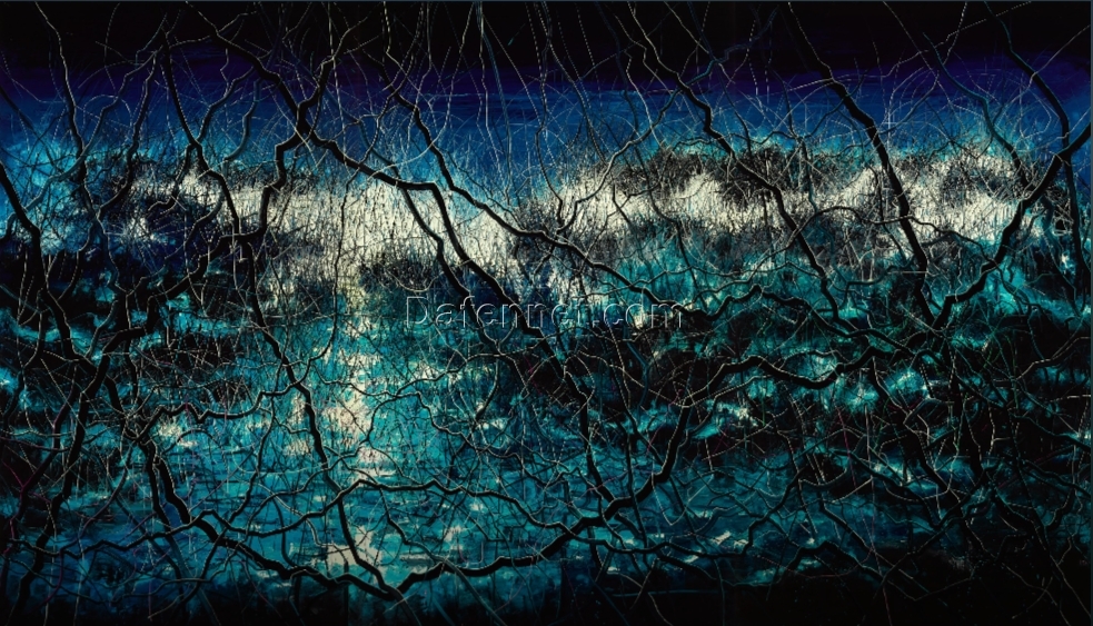 Zeng Fanzhi Untitled Oil Painting – Contemporary Chinese Masterwork