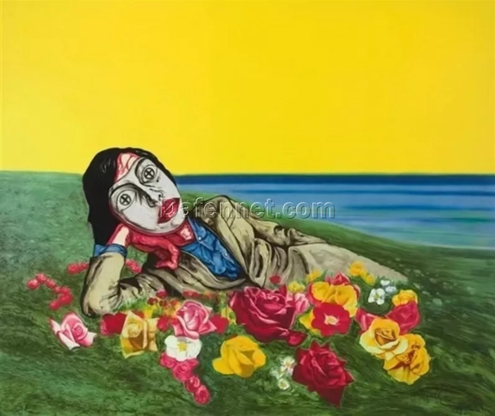 Zeng Fanzhi  Untitled 1998, 1998 Print on Paper 39 × 46 1/2 in | 99 × 118 cm