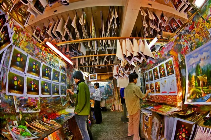 Dafen Village: China's Leading Base for Oil Painting Production and Export 2 搜狗高速浏览器截图20250507151231
