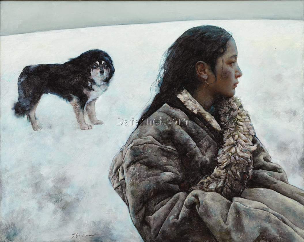 Xuan Ai – ‘Heart Song’ Oil on Canvas – Contemporary Asian Art Painting