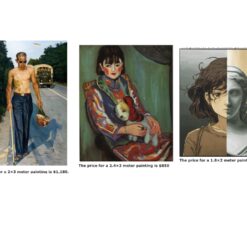 Deposit for three custom hand-painted oil paintings — sizes as shown in the images.