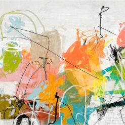Colorful Abstract Oil Painting – Modern Wall Art from Dafen Village Studio