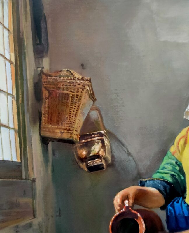Experience the Magic of Dafen Village Oil Painting Studio: Masterful Replicas of Johannes Vermeer’s “The Milkmaid” 3 微信截图 20250708161018