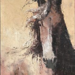 Colorful Galloping Horse Oil Painting | Hand-Painted Wall Art from Dafen Village Studio | Modern Horse Artwork for Living Room, Bedroom, or Office Décor | Custom Animal Art Canvas