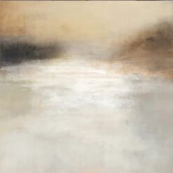 Modern Serene River Oil Painting | Hand-Painted Contemporary Wall Art from Dafen Village Studio | Elegant Minimalist Landscape Canvas for Modern Home Décor | Custom Tranquil Artwork