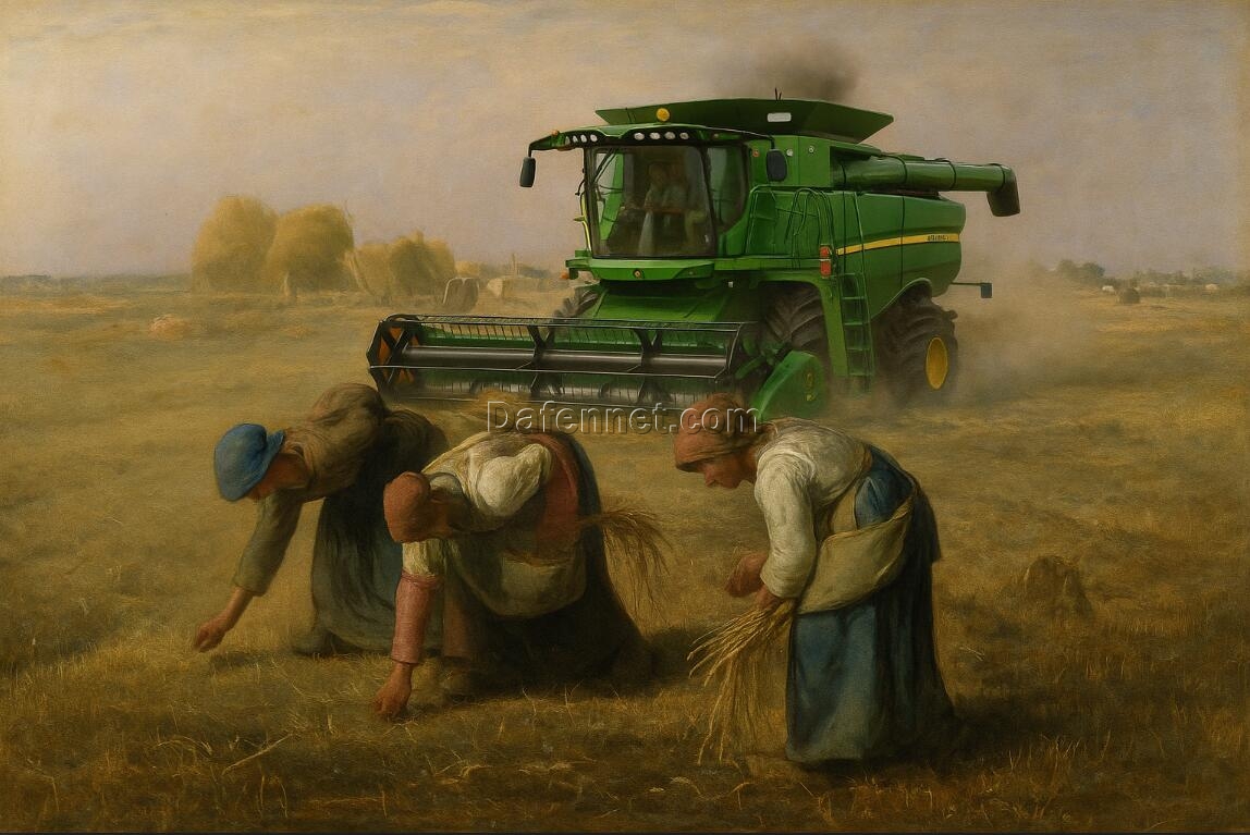 Jean-François Millet “The Gleaners” Custom Oil Painting Deposit – DaFen Village Art Studio