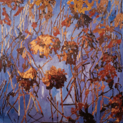 Lotus in Late Autumn | Original Hand-Painted Oil Painting | DaFen Village Chinese Art
