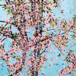Hand-Painted Cherry Blossom Oil Painting | Dafen Village Art Studio | Japanese Sakura Wall Art Reproduction
