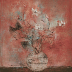 Zao Wou-Ki Roses Oil Painting Reproduction | Dafen Village Studio Hand-Painted Abstract Art on Canvas