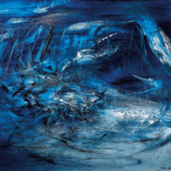 Zao Wou-Ki “Blue Dream” Abstract Oil Painting – Dafen Village Custom Art