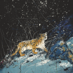 Hand-Painted Replica of Zeng Fanzhi Artwork “Leopard” | Modern Chinese Expressionist Oil Painting