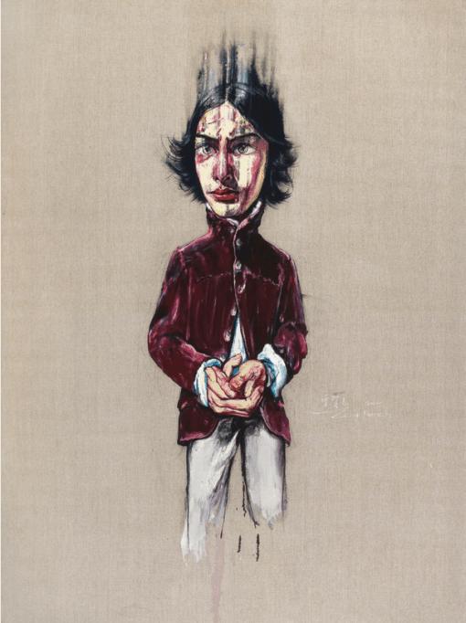 Zeng Fanzhi “After the Mask” Oil Painting Replica | Contemporary Chinese Expressionist Art on Canvas