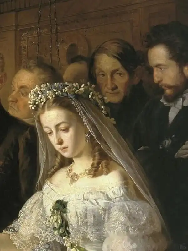 The Unequal Marriage (1862) by Vasily Pukirev | Young Bride Forced to Wed an Old Groom 6 7a899e510fb30f241540e07f745f4a4caf4b03c9