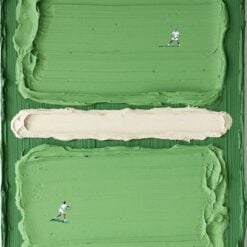 3D Tennis Oil Painting – Hand-Painted Textured Sports Wall Art | Modern Tennis Player Canvas for Home & Club Decoration