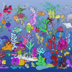 Underwater World Oil Painting Custom | Dafen Village Studio Hand-Painted Ocean Marine Life Wall Art