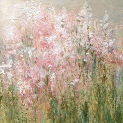 Abstract Pink Floral Oil Painting | Hand-Painted Impressionist Wall Art from Dafen Village Studio | Modern Home & Hotel Decor