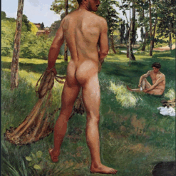 The Fisherman with a Net Oil Painting Reproduction – Frederic Bazille 1868 | Hand-Painted French Impressionist Art from Dafen Village Studio