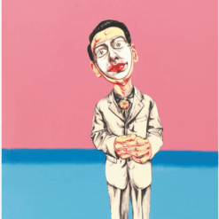 Zeng Fanzhi “Mask Series No.3” Oil Painting | Contemporary Chinese Expressionist Art on Canvas