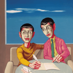 Zeng Fanzhi “Mask Series” Oil Painting | Iconic Contemporary Chinese Art for Collectors