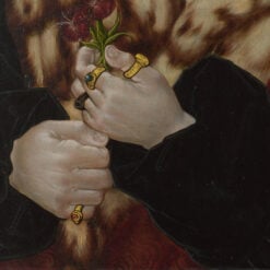 Renaissance Hands with Rings Oil Painting – Hand-Painted Classical Art Reproduction | Old Master Style Portrait Detail | Custom Dafen Village Canvas