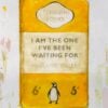 “I Am The One I’ve Been Waiting For” – Hand-Painted Penguin Book Cover Style Oil Painting | Inspired by Harland Miller