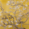 Ochre Almond Blossom Oil Painting – Hand-Painted Vincent van Gogh Reproduction on Canvas | Dafen Village Studio