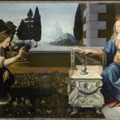 The Annunciation by Leonardo da Vinci – Museum-Quality Hand-Painted Reproduction | Renaissance Religious Art on Canvas or Panel | Dafen Village Masterpiece