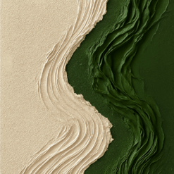 Green River 3D Abstract Oil Painting – Hand-Painted Modern Wall Art | Dafen Village Studio