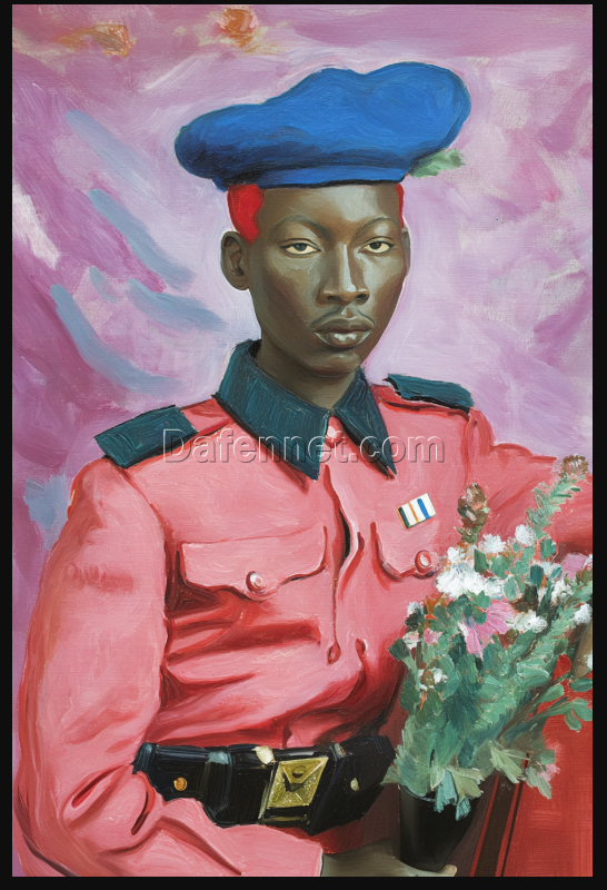 Contemporary Portrait Oil Painting – Hand-Painted Canvas Art | Da Fen Village Studio