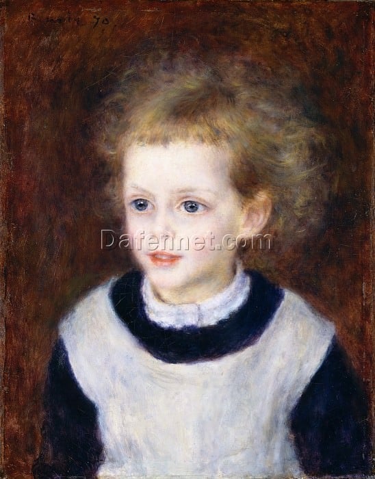 “Portrait of Mademoiselle” by Pierre-Auguste Renoir – Museum-Quality Hand-Painted Oil Reproduction | Da Fen Village Oil Painting Studio
