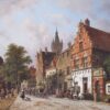 Adrianus Eversen — Delft, with the Prinsenhof in the Distance (1885) | Museum-Quality Hand-Painted Oil Reproduction