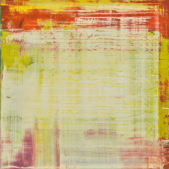 Gerhard Richter Style Abstract Squeegee Painting | Museum-Quality Hand-Painted Reproduction