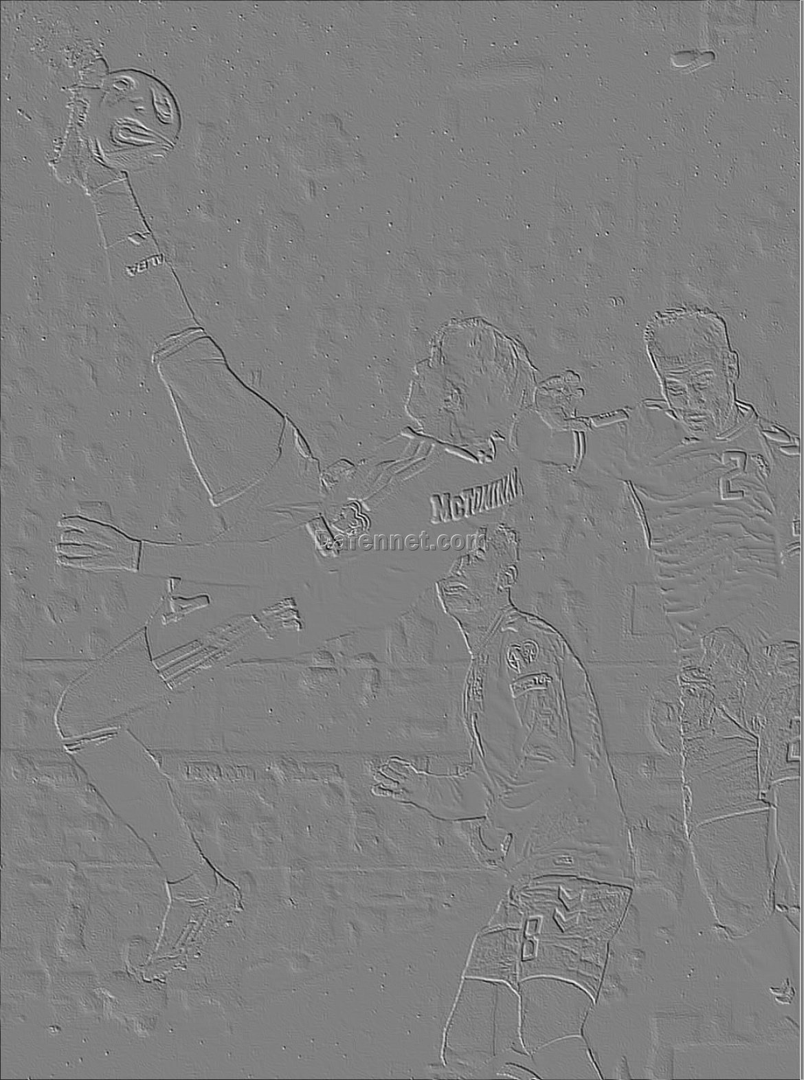 Custom Hand-Painted Football Action Oil Painting | Spectacular Bicycle Kick | Dafen Village Oil Painting Studio