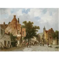 Adrianus Eversen Hand-Painted Oil Reproductions
