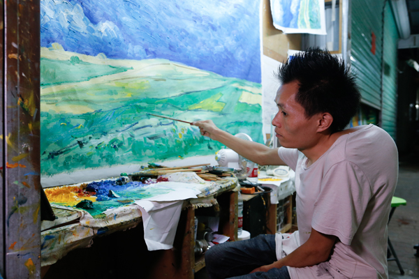 Dafen Village in Crisis: The Loss of Oil-Painting Talent 1 Dafen Village Ölmalerei Künstler