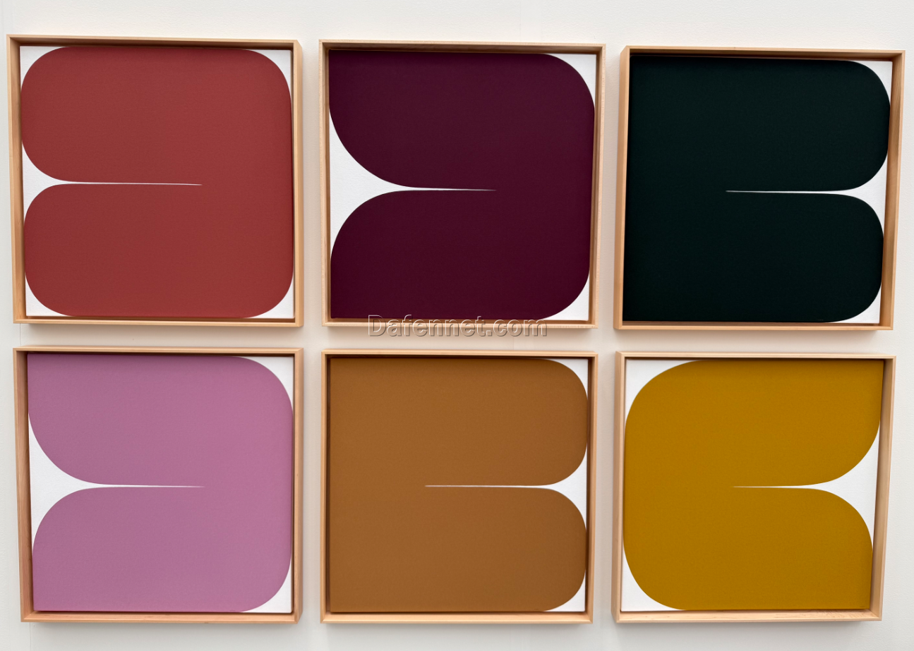 Dafen Village Oil Painting Studio Reproduction – Set of 6 Hand-Painted Minimalist Oil Paintings (24″×24″)