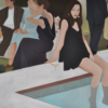 Hand-Painted Oil Painting Reproduction – Modern Poolside Figurative Scene Dafen Village Oil Painting Studio | 100% Handmade Replica 1 下载 1
