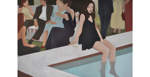 Hand-Painted Oil Painting Reproduction – Modern Poolside Figurative Scene Dafen Village Oil Painting Studio | 100% Handmade Replica